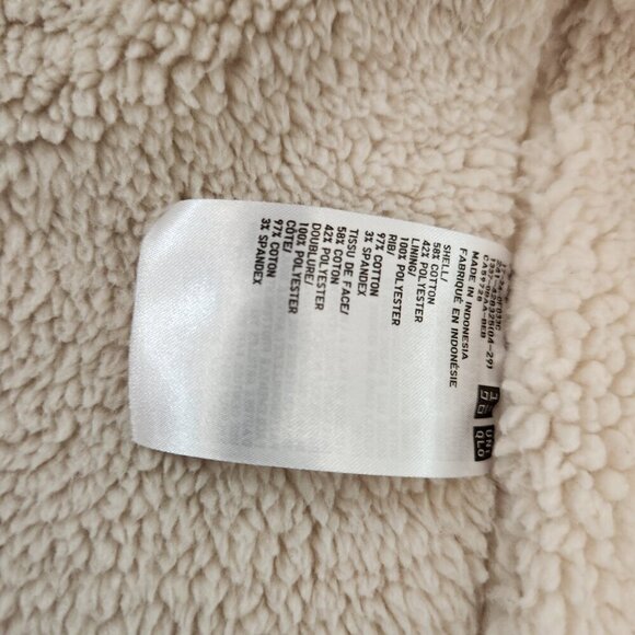 Uniqlo Shearling Hoodie Womens Large - Picture 8 of 9